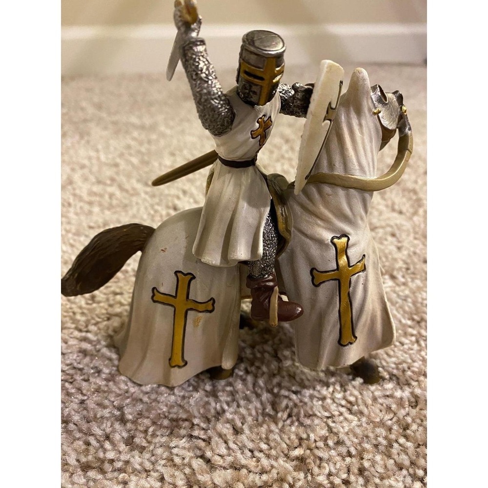 Schleich Ritter Crusader Knight Sword Knight & Horse 70034 Germany Toy SKU30